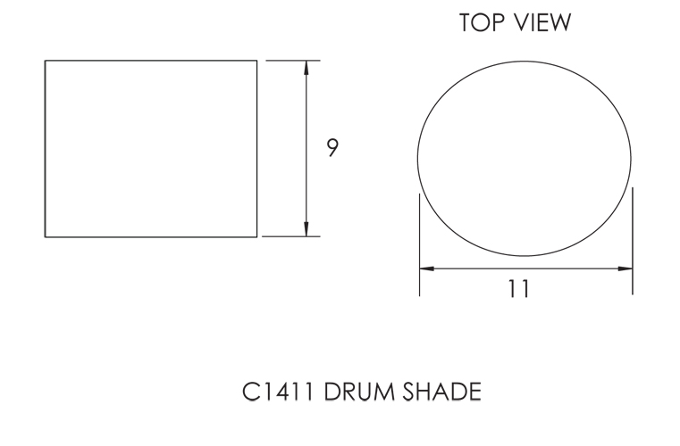 C1411 DRUM SHADE